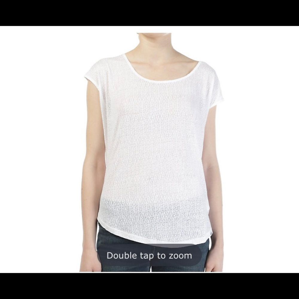 Prana Tandi White Burn Out atop sz XL NWT